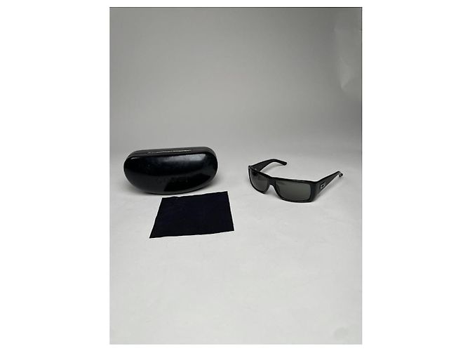 Occhiali da sole in plastica nera Gucci Nero - vista 2