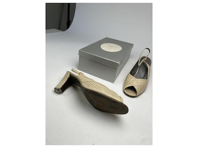 Dior Beiger Lederabsatz - Ansicht 2