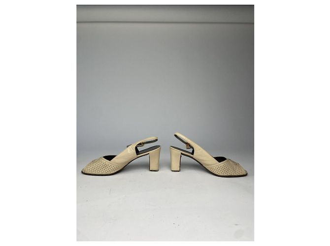 Dior Beiger Lederabsatz - Ansicht 3