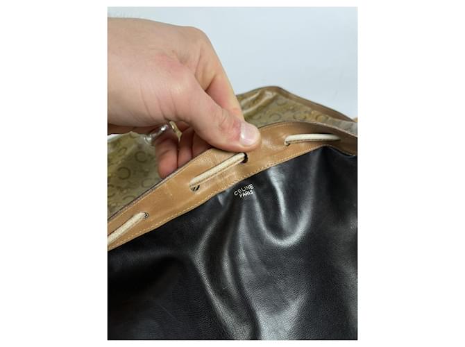 Céline Borsa a secchiello in pelle marrone Celine - vista 3