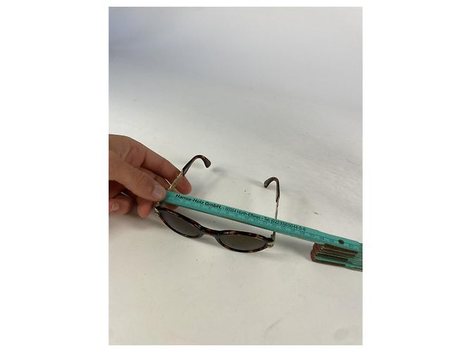 Gafas de sol de metal marrón Fendi Castaño - vista 5