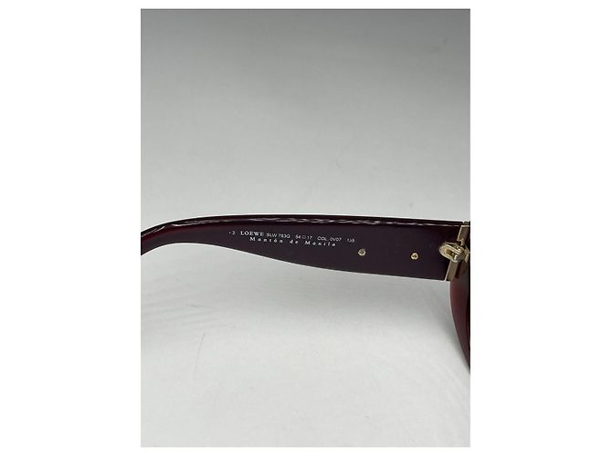Gafas de sol de plástico morado Loewe Púrpura - vista 3