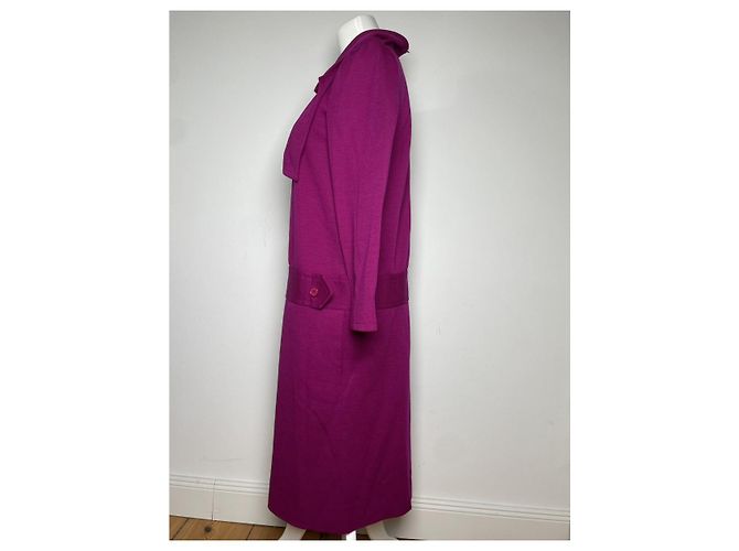 Trench coat de lã roxa Givenchy Roxo - vista 2