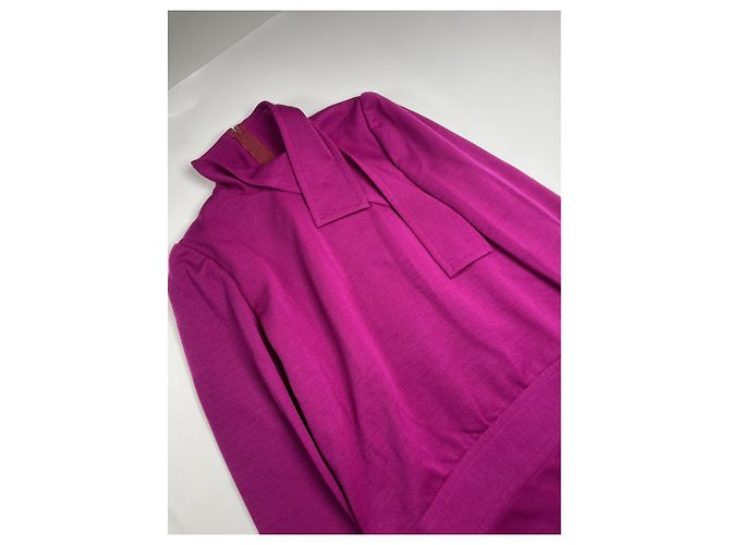 Trench coat de lã roxa Givenchy Roxo - vista 4