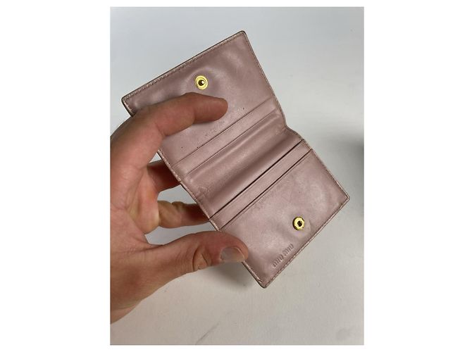 Borsa in pelle marrone Miu Miu - vista 4