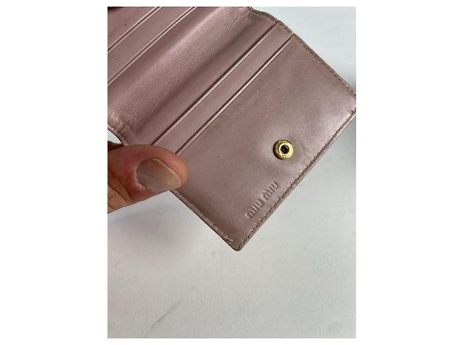 Borsa in pelle marrone Miu Miu - vista 5