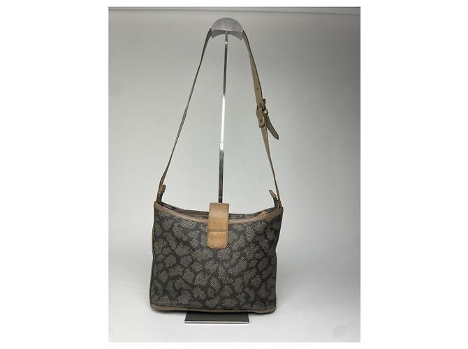 Bolsa de couro cinza Yves Saint Laurent - vista 4