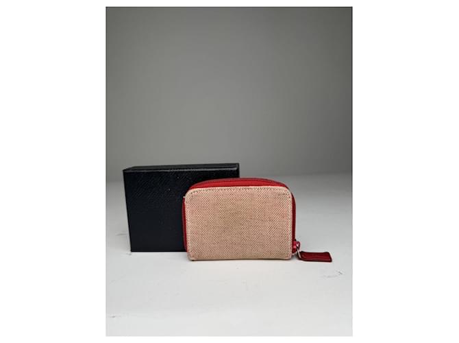 Borsa in pelle rossa Prada Tessuto Rosso - vista 2