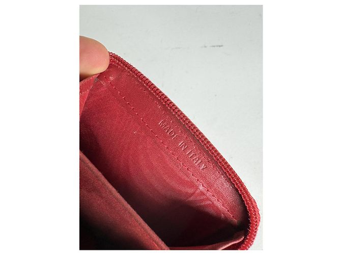 Borsa in pelle rossa Prada Tessuto Rosso - vista 4