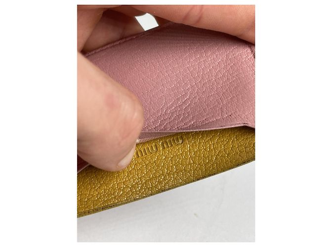 Borsa in pelle rosa Miu Miu - vista 5