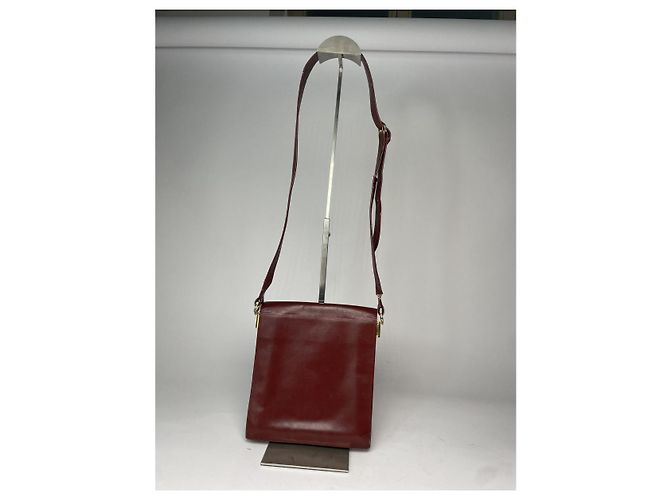 Borsa in pelle bordeaux Cartier Trinity Bordò - vista 5