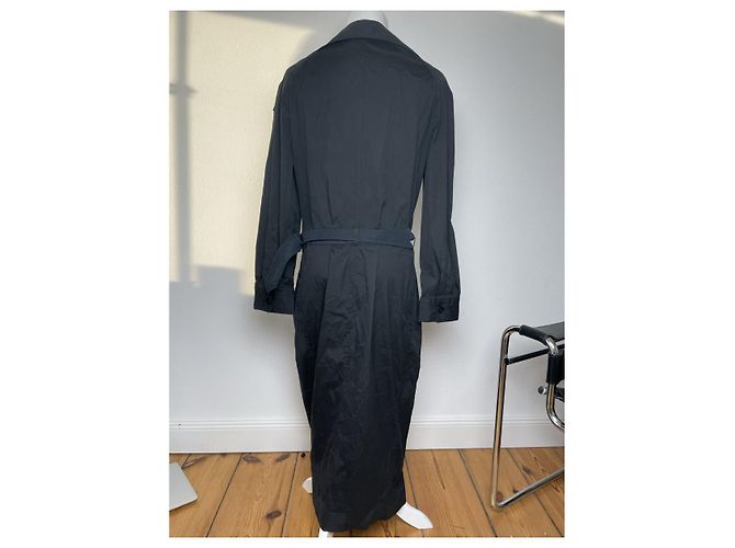 Abrigo trench de algodón negro Jean Paul Gaultier - vista 4