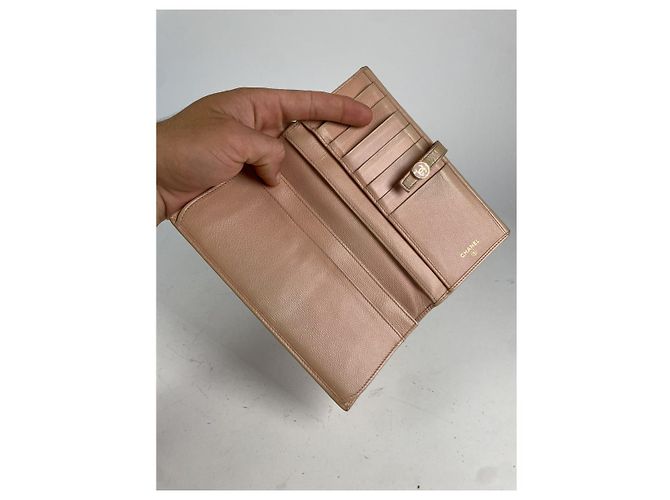 Cartera de cuero rosa Chanel Timeless/Classique - vista 3