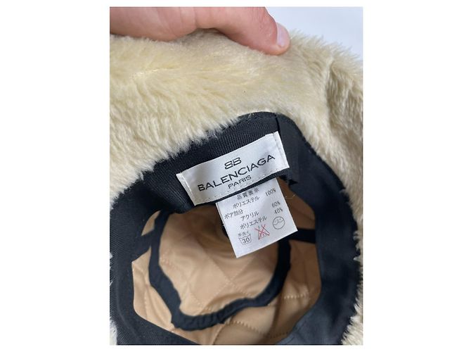 Cappello di lana beige Balenciaga - vista 2