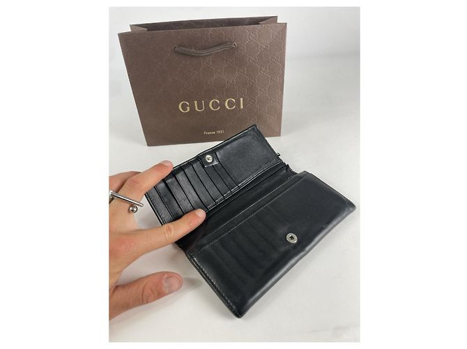 Borsa in pelle nera Gucci Jackie 1961 Nero - vista 4