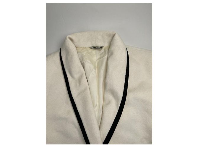 Abrigo de lana blanca Gianni Versace Blanco - vista 4