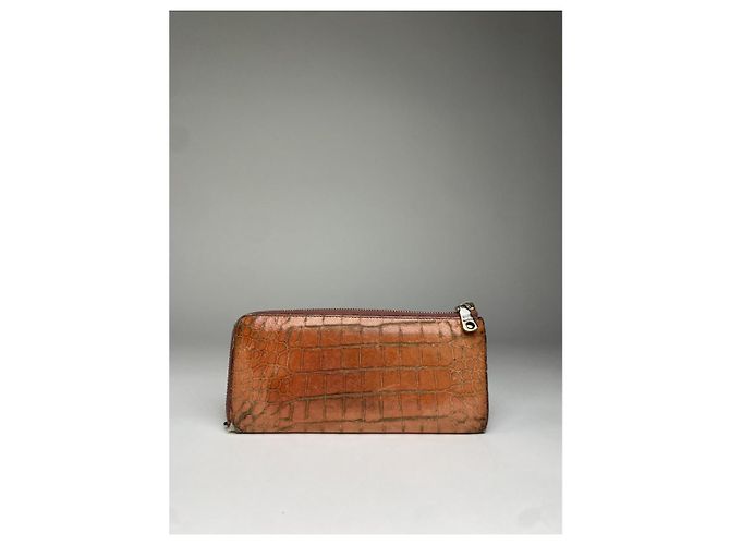 Cartera de cuero naranja Miu Miu - vista 3