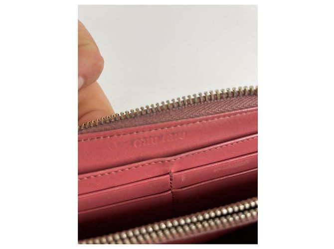 Cartera de cuero naranja Miu Miu - vista 5