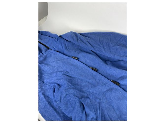 Abrigo de algodón azul Yves Saint Laurent - vista 4