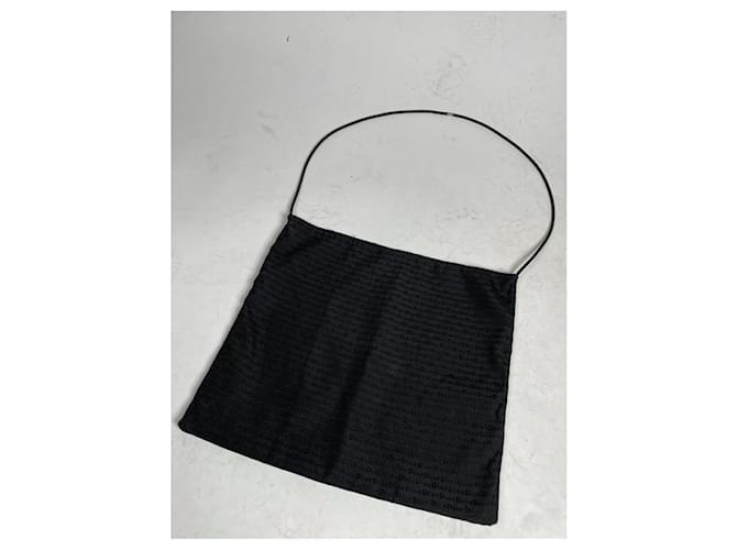 Borsa a mano in cotone nero Dior Saddle - vista 3