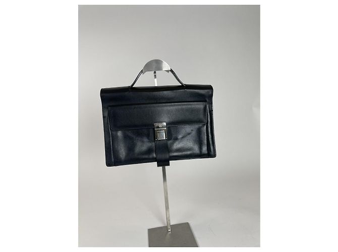 Borsa in pelle nera Gianni Versace Nero - vista 2