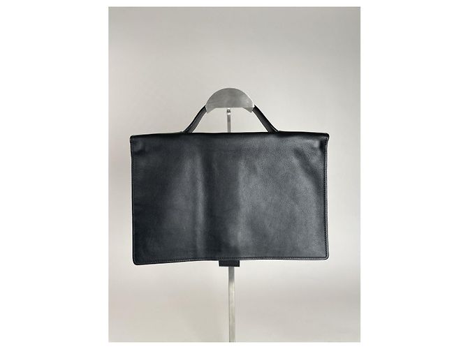 Borsa in pelle nera Gianni Versace Nero - vista 3