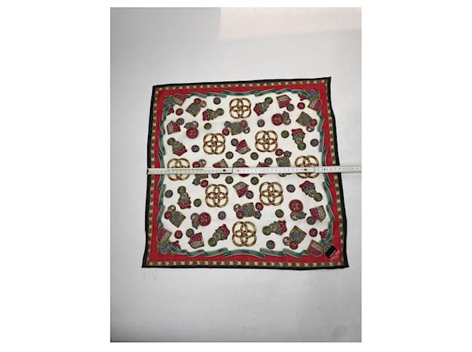 Céline Fazzoletto di seta rossa Celine Rosso - vista 4