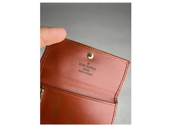 Borsa in pelle arancione Lockme di Louis Vuitton - vista 4