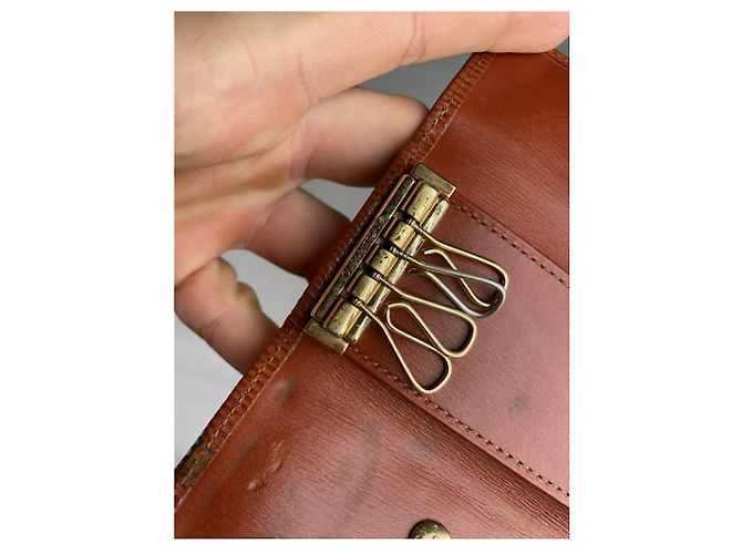 Borsa in pelle arancione Lockme di Louis Vuitton - vista 5