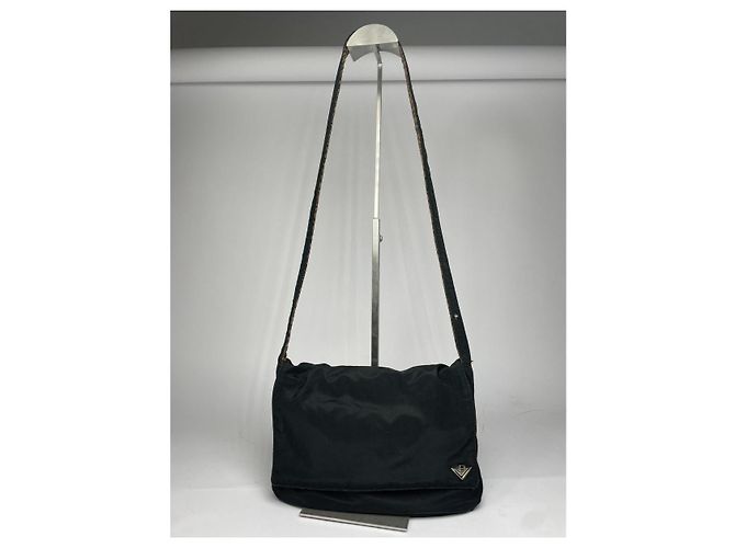 Bottega Veneta schwarze Polyester-Handtasche - Ansicht 2