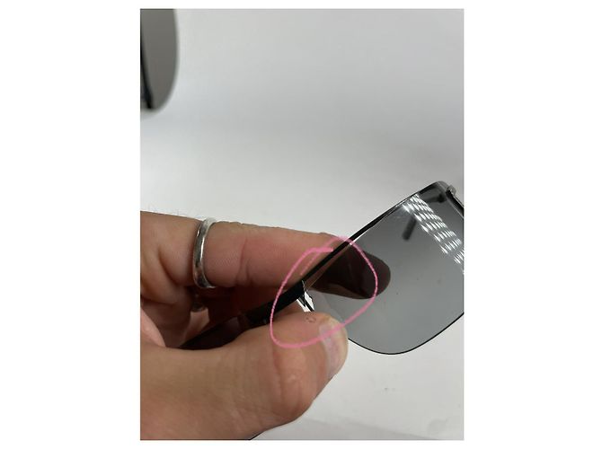 Dunkelgraue Metallsonnenbrille von Dolce & Gabbana Anthrazitgrau - Ansicht 2