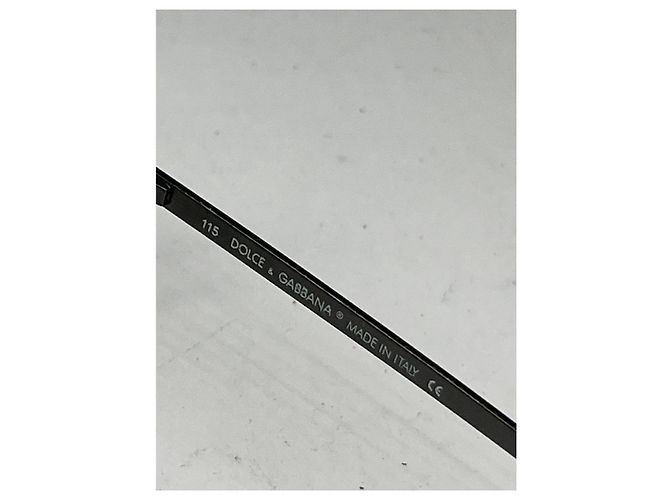 Dunkelgraue Metallsonnenbrille von Dolce & Gabbana Anthrazitgrau - Ansicht 5