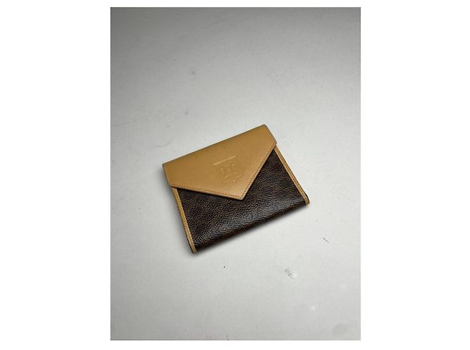 Céline Cartera de cuero marrón Celine Triomphe Castaño - vista 3