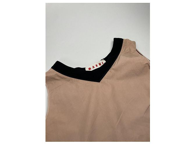 Top de algodão Marni Brown Marrom - vista 5