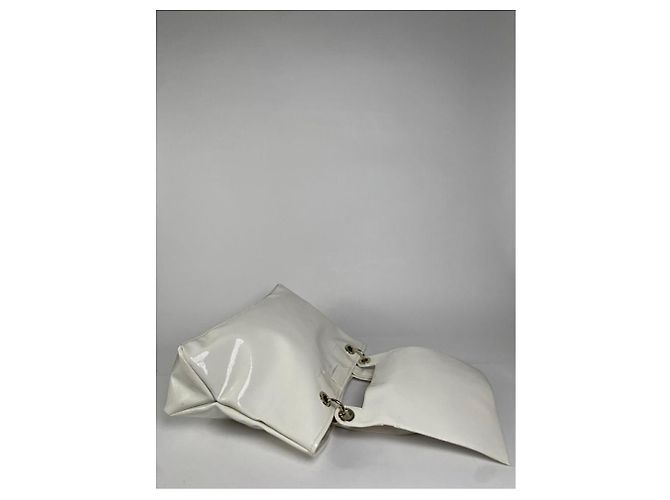 Borsa a mano in pelle verniciata bianca See by Chloé Bianco - vista 4