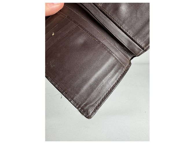 Billetera de cuero marrón Intrecciato de Bottega Veneta Castaño - vista 4