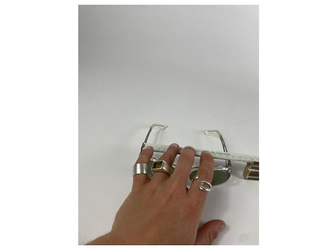 Céline Celine Silberne Metallsonnenbrille - Ansicht 5