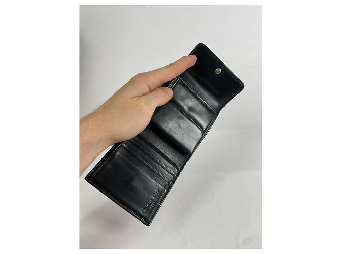 Dior 30 Montaigne Black Leather Wallet - view 3