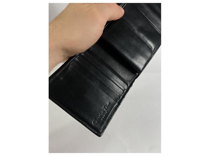 Dior 30 Montaigne Black Leather Wallet - view 4