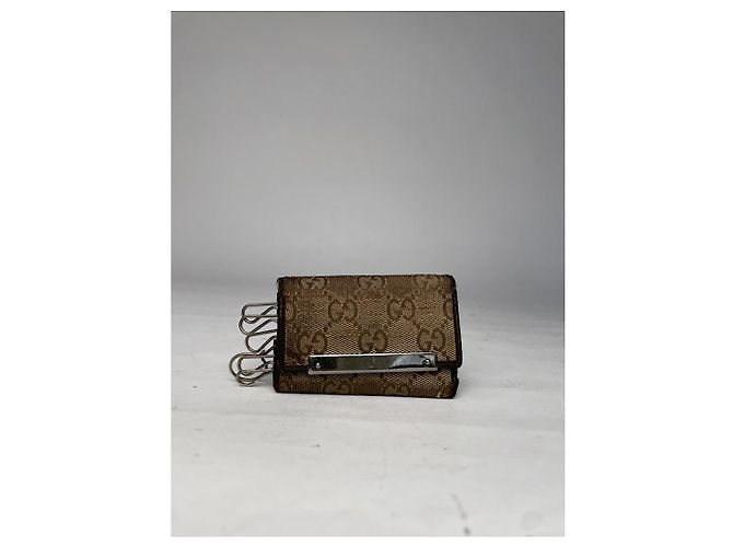 Borsa in pelle beige Gucci GG Blooms - vista 2