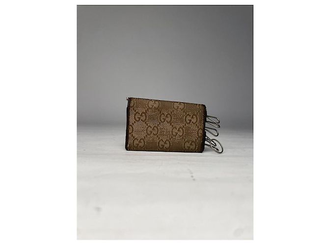 Borsa in pelle beige Gucci GG Blooms - vista 4
