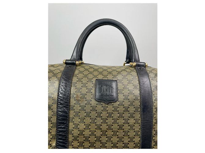 Céline Borsa in pelle nera Celine Tabou Nero - vista 4