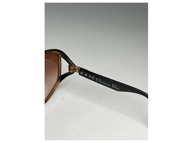 Gafas de sol de plástico marrón Dior Castaño - vista 4