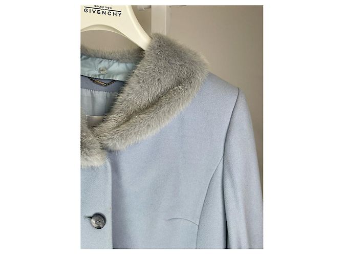 Givenchy Turquoise Wool Coat - view 2