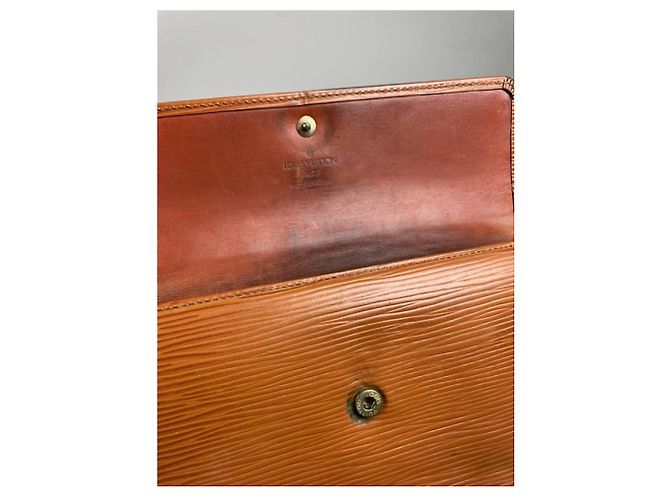 Louis Vuitton Louise Brown Leder Geldbörse Braun - Ansicht 5