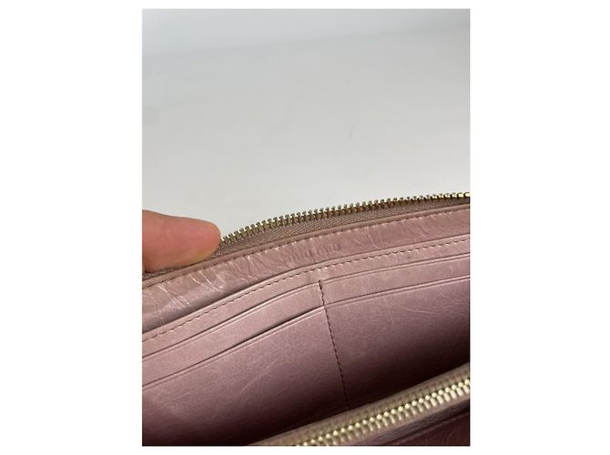 Cartera de cuero beige Miu Miu - vista 4