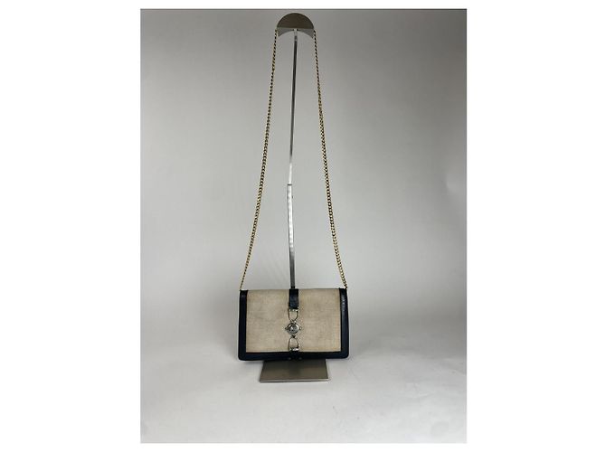 Céline Sac à main en cuir multicolore Celine Triomphe chain - vue 2