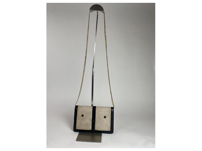 Céline Sac à main en cuir multicolore Celine Triomphe chain - vue 3