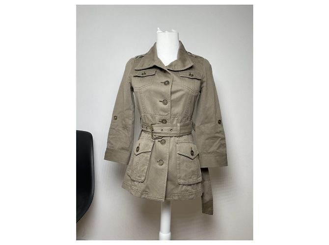 Abrigo trench de algodón caqui Kensington de Burberry - vista 2