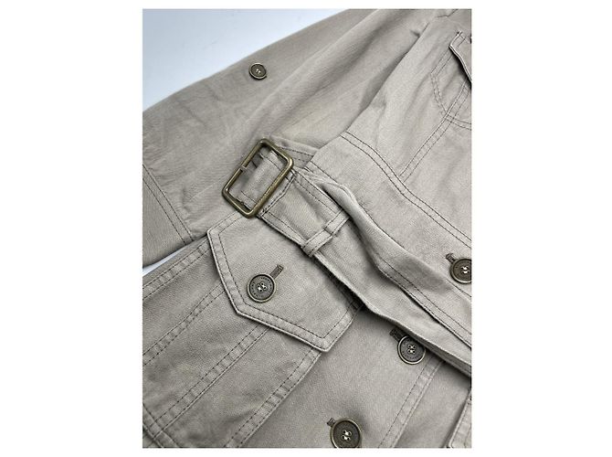 Abrigo trench de algodón caqui Kensington de Burberry - vista 3